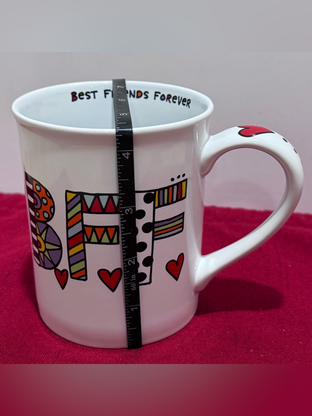 Best Friends Forever B❤️F❤️F Mug Our Name is Mud by Lorrie Veasey UNUSED - Picture 9 of 13
